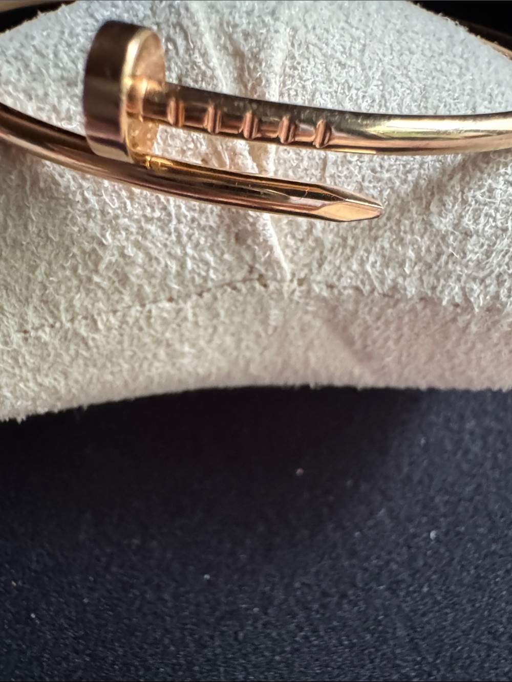Cartier Pink/Rose Gold Juste un ClouScrew Motif Bangle Bracelet - 18k Rose Gold - Picture 14 of 16